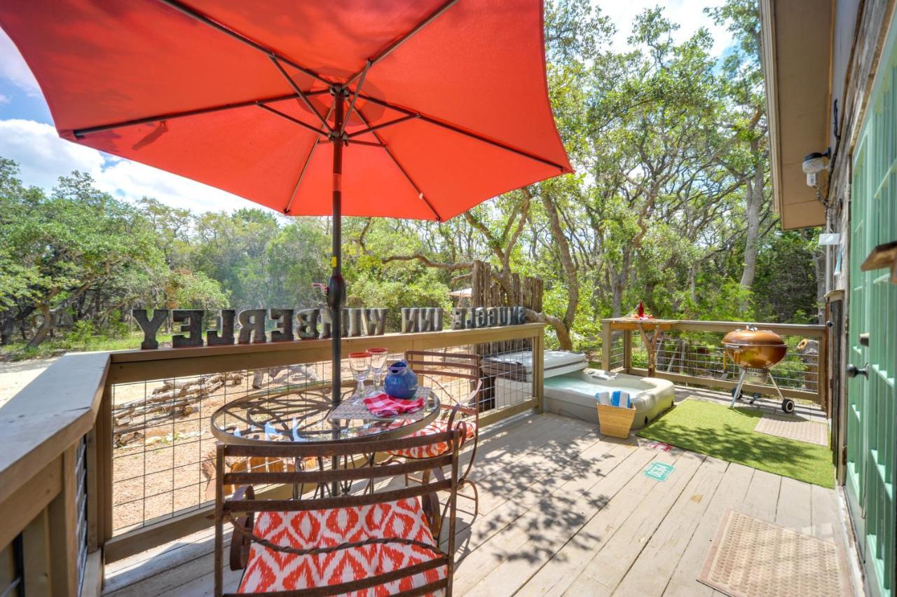 Snuggle Inn Wimberley Cabin With Fire Pit And Deck Экстерьер фото